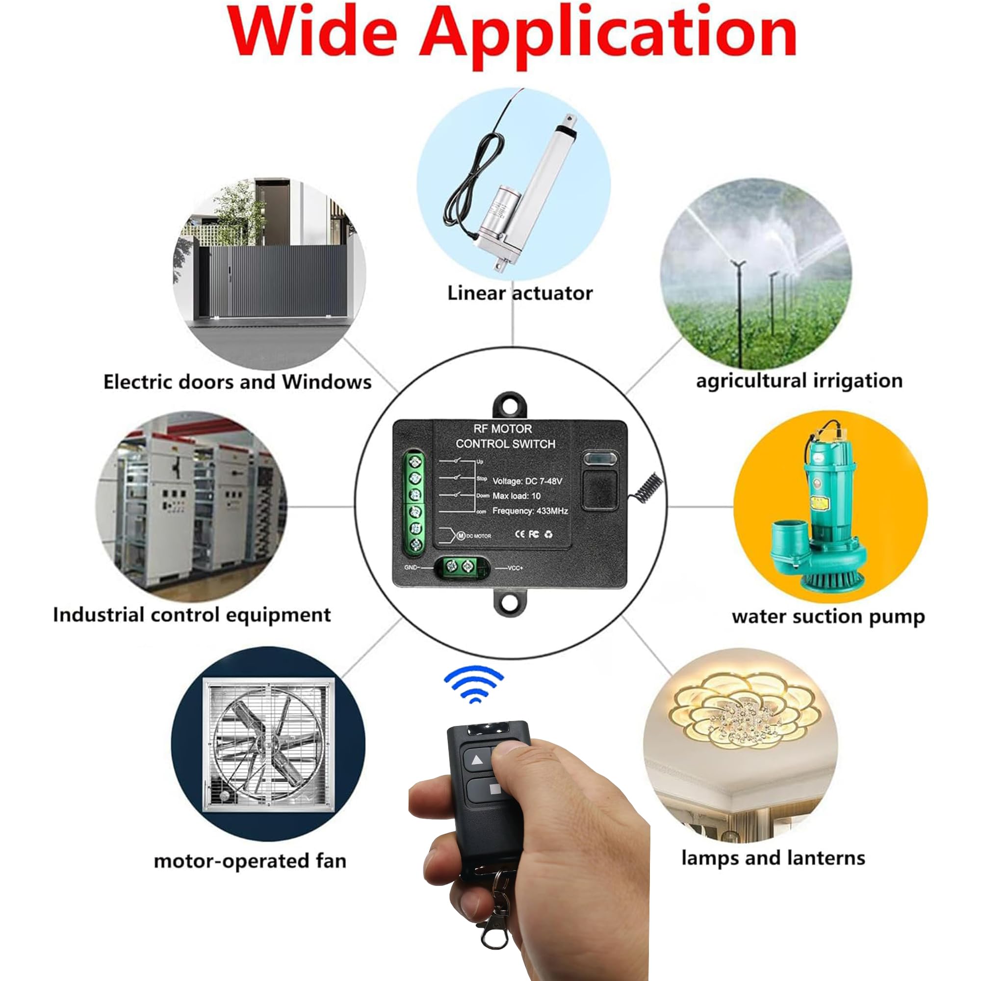 Remote Control Linear Actuator Switch - 7V-48V -7