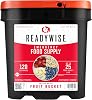 ReadyWise Emergency Food Supply Freeze Dried Fruits Survival Food Disaster Kit Emergency Food Storage Camping Food Prepper Supplies 1 Grab Bucket Total 120 Servings
