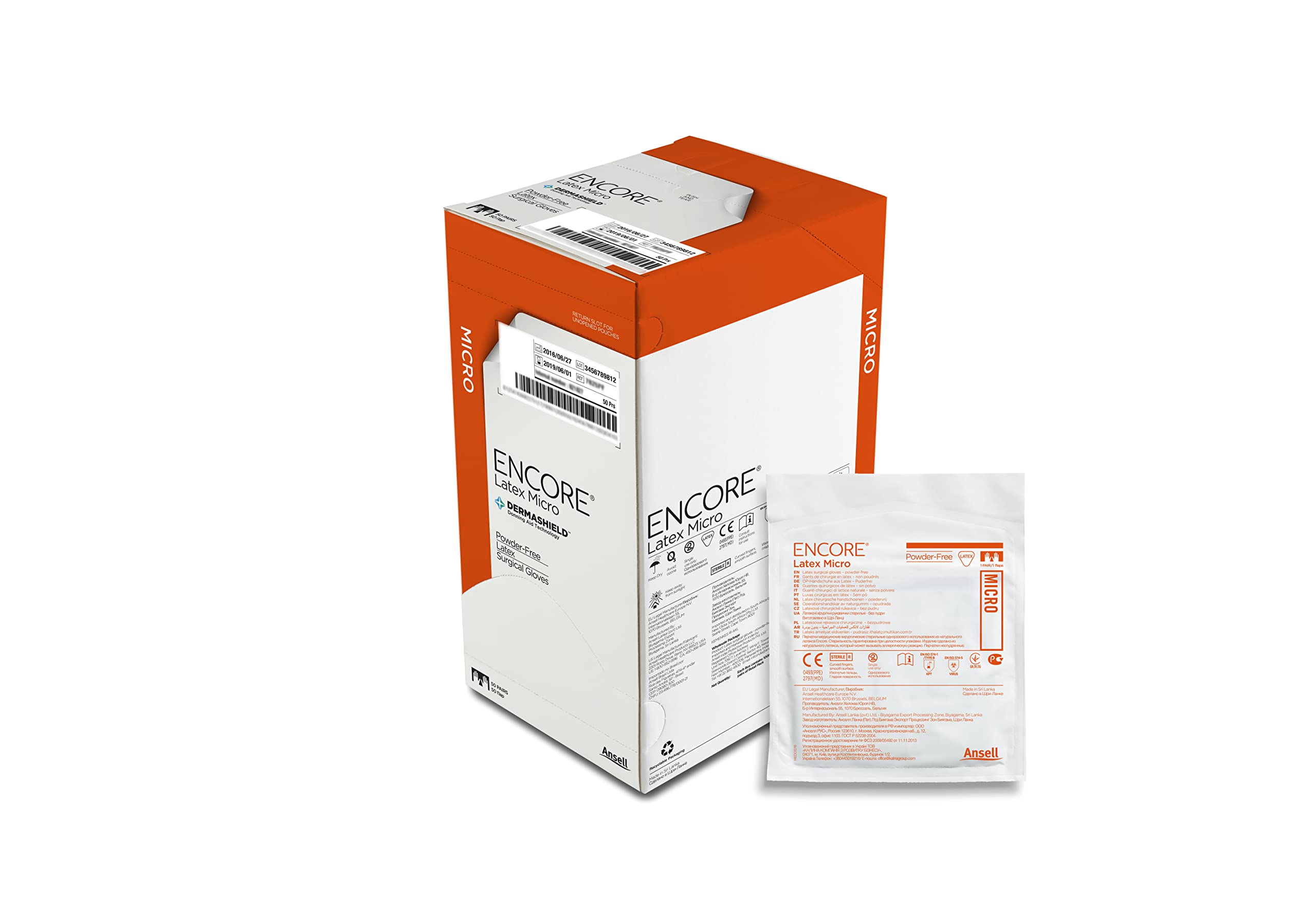 Ansell Encore Micro Powder Free Sterile Latex Surgical Gloves - Pack of 50 (6, 50) (B0B4VY88JL) Amazon Price History, Amazon Price Tracker