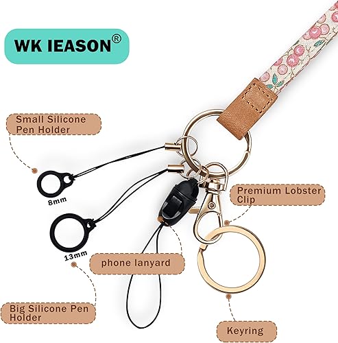 Miniatura 2 de WK IEASON Lanyard Neck Strap Keychain ID Holder Keyring Keys Badge Holder Phone Camera Strap holder Pen Holders