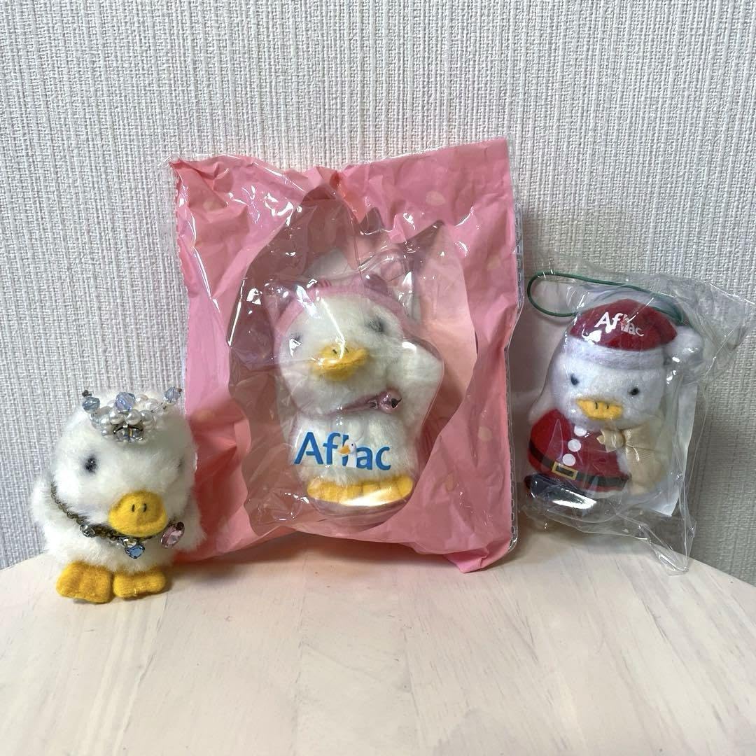 【非売品＊未開封＊新品】 アフラック　ノベルティ　ミニダック　他　３点セット Amazon.co.jp: アフラック ダックぬいぐるみ 3点セット