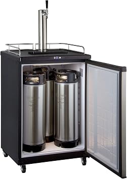 Kegco Keg Dispenser, Stainless Steel