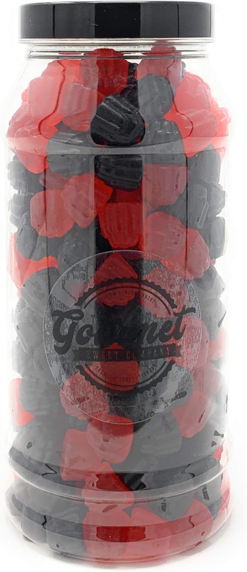 BlackBerry and Raspberry Gums Retro Sweet Shop Jar by The Gourmet Sweet Company