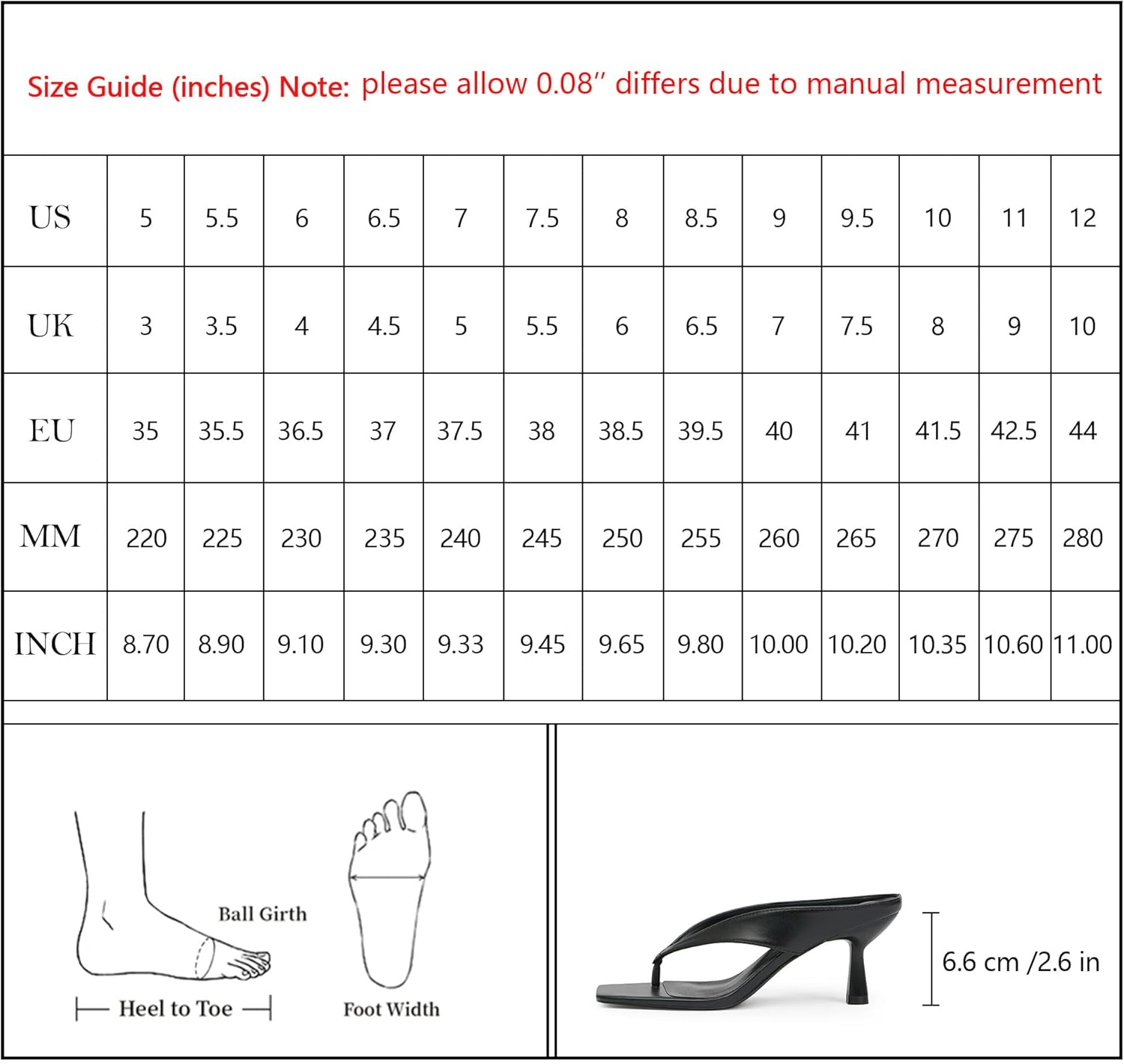 Kitten Heels for Women Flip Flop Thong Heel Square Open Toe Low Heel Slip On Slides for Daily Party Summer Dressy Sandals - Image 7