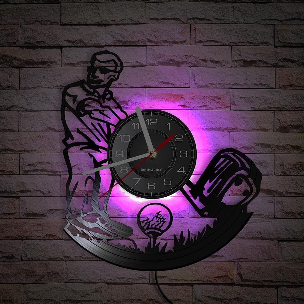 Amazon.com: Timethink Golf Wall Clock, 7 Kinds of LED Color Sport