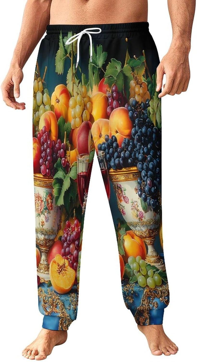 Kitchen Fresh Fruits Men's Pants Athletic Workout Sweatpants Jogger Casual Pant for Sports Home