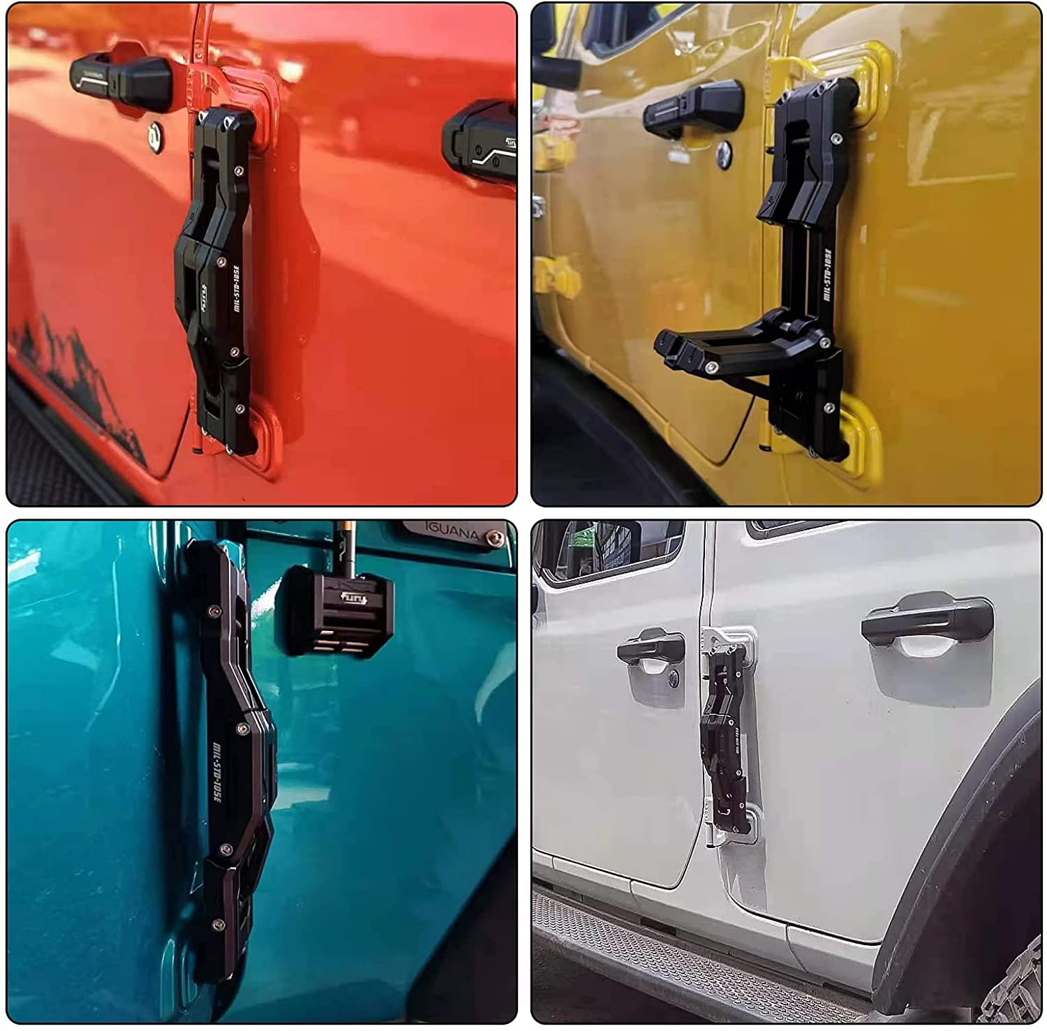 Amazon.co.jp: Maiker OFF ROADドアヒンジステップ アルミ