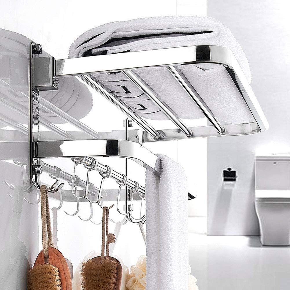 Towel Rails, Towel Rack, Double Towel Rack, Aluminumy Foldable Multifunction, Towel Rack, Kitchen Towel Rack Without Punch