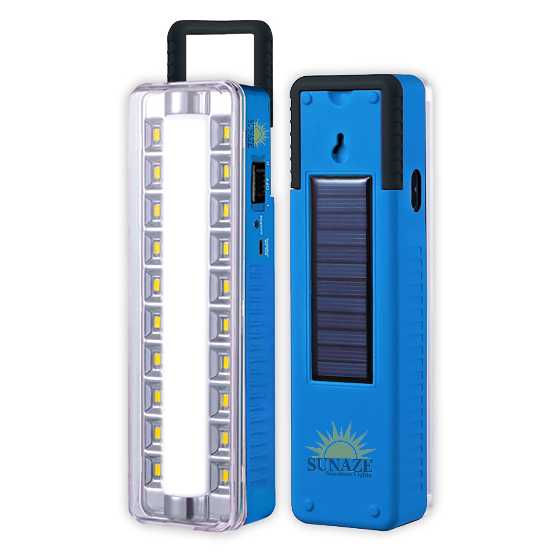 Sunaze Solar Rechargeable Emergency Floor Lantern Lamp Light with Dual Mode 20 SMD LED+ 20 Watt Tube (Blue) (B0CGKJ42XS) Amazon Price History, Amazon Price Tracker