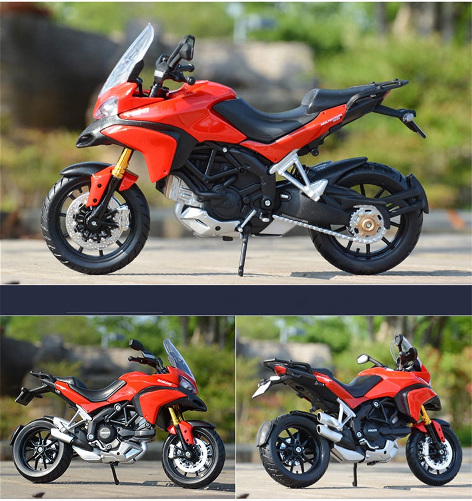 Per Ducati Monster 696, Multistrada 1200S, 1/12 Scala Modelli Di Veicoli Sport Bike Racing Motorcycle Repliche Regali Lega E Plastica(Multistrada)