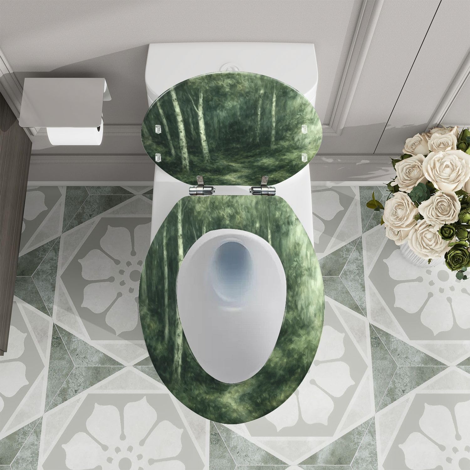 Sedile WC allungato per bagno