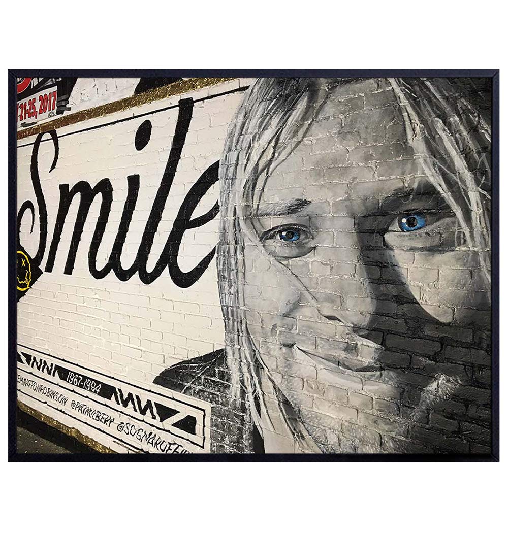 Amazon.com: Cobain Graffiti Street Mural Art Print. Wall Art