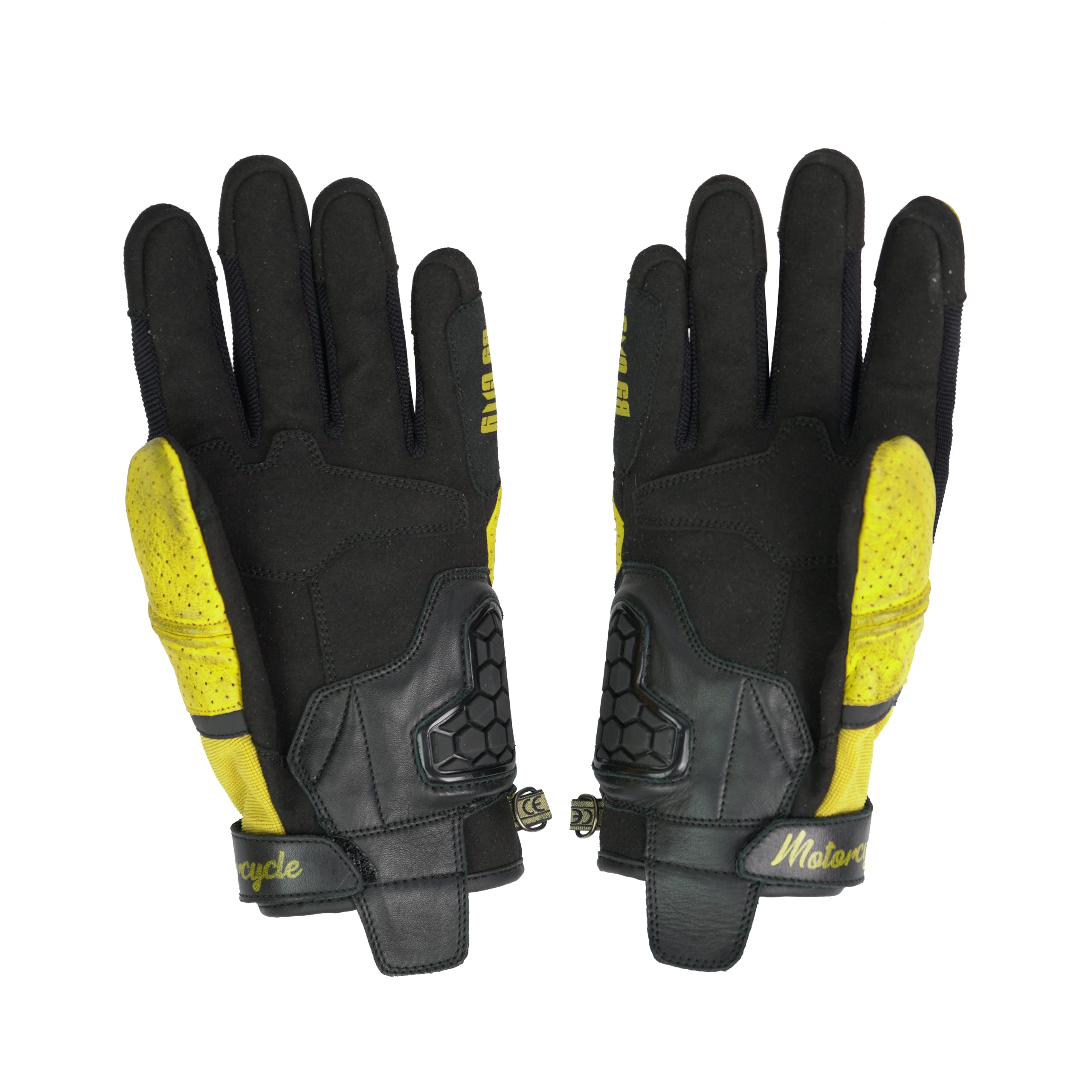 BY CITY | Guantes de Verano para Moto Tokio Man | Guantes de Piel Perforada | Protecciones Rígidas en Nudillos | Zonas Acolchadas | Refuerzo Antiabrasión en la Palma | Transpirables