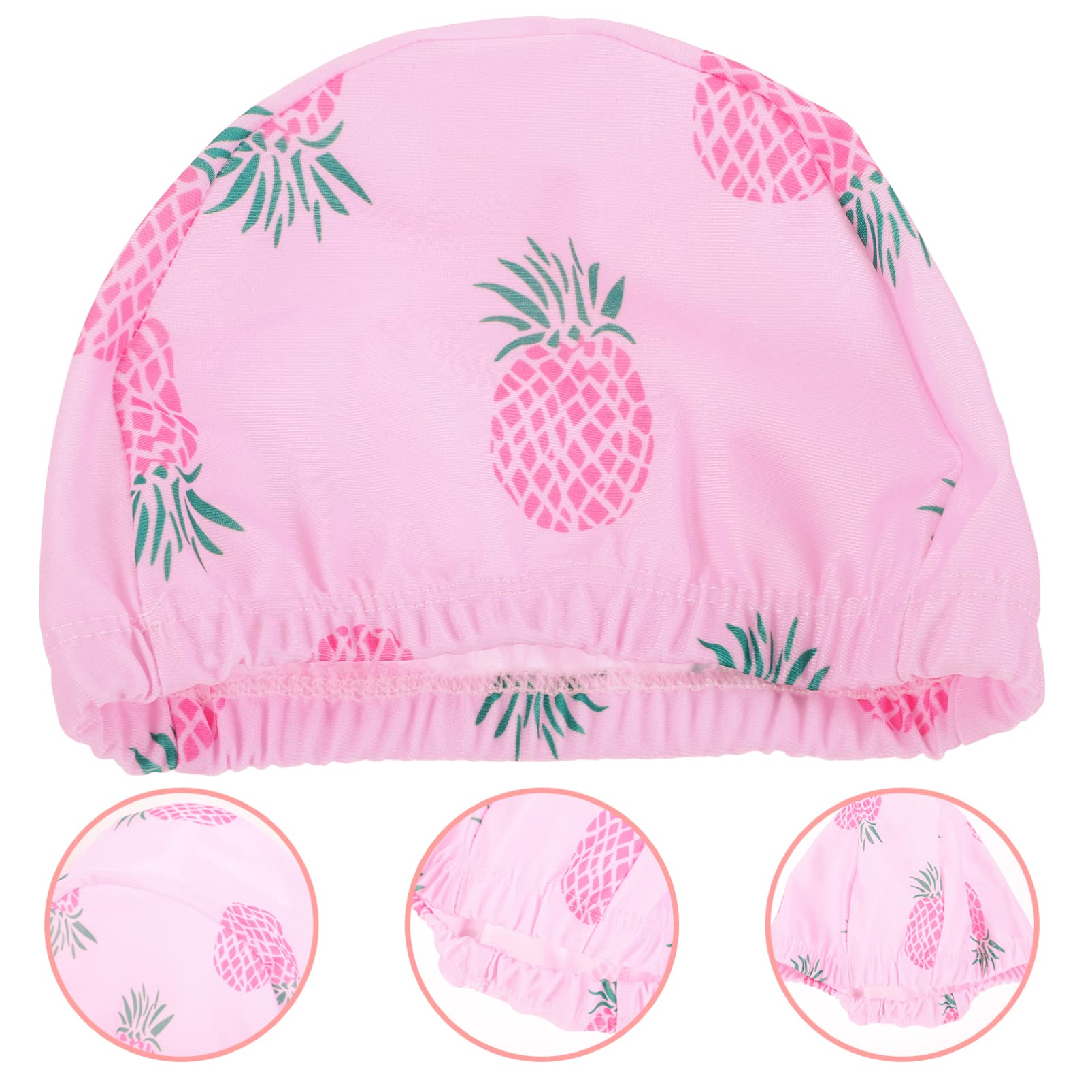 ibasenice Gorro De Natación para Gorro Flexible Y Transpirable con Diseño De Piña Rosa para Mantener El Cabello Seco para Niñas