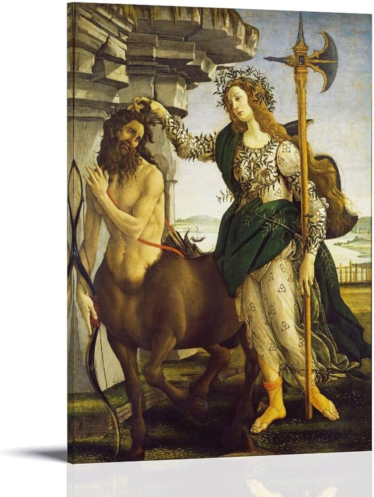 サンドロ・ボッティチェッリ／パラスとケンタウロス　複製画額装 パラスとケンタウロス | Sandro Botticelli
