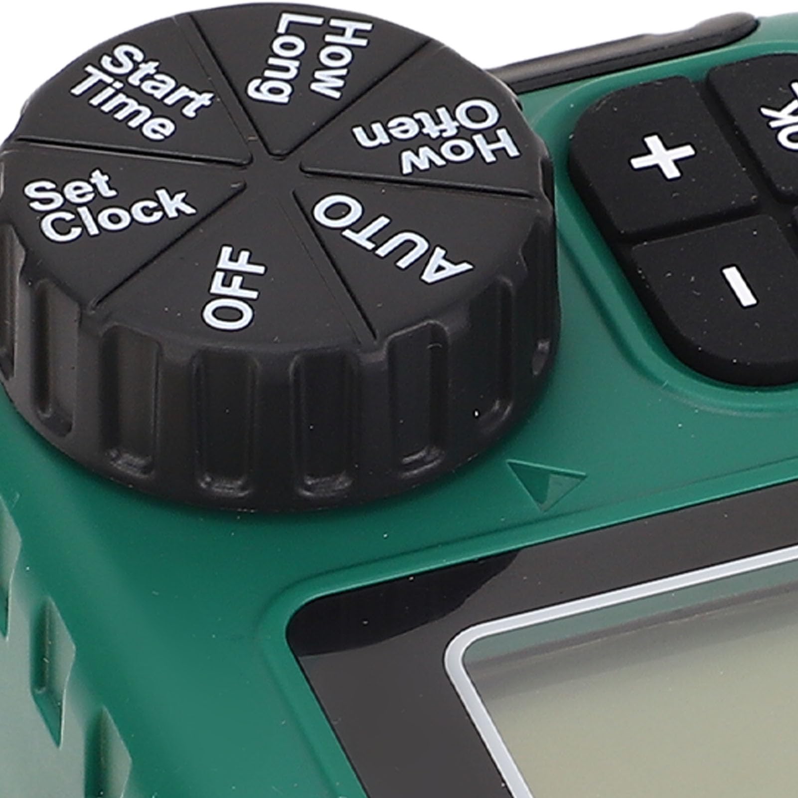 Timer per Tubo Flessibile a 2 Uscite Ingresso in Ottone Display LCD Impermeabile IPX5 Programmazione Semplice con Blocco Bambini per Irrigazione a Zone