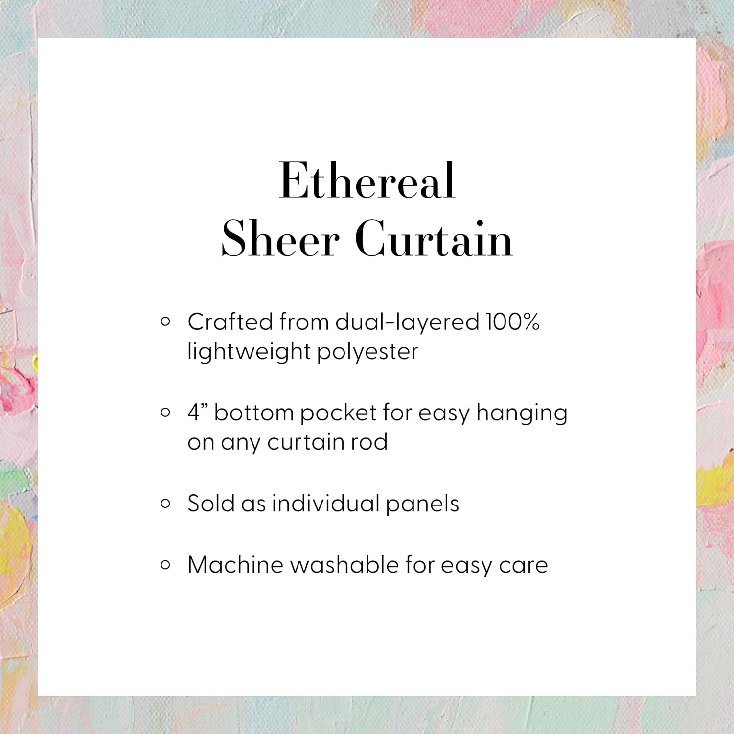 Society6 Sheer Curtains - Window Decor by Burcu Korkmazyurek - Extra Long Floor to Ceiling Curtains, 50" x 84", Dangers in The Forest III