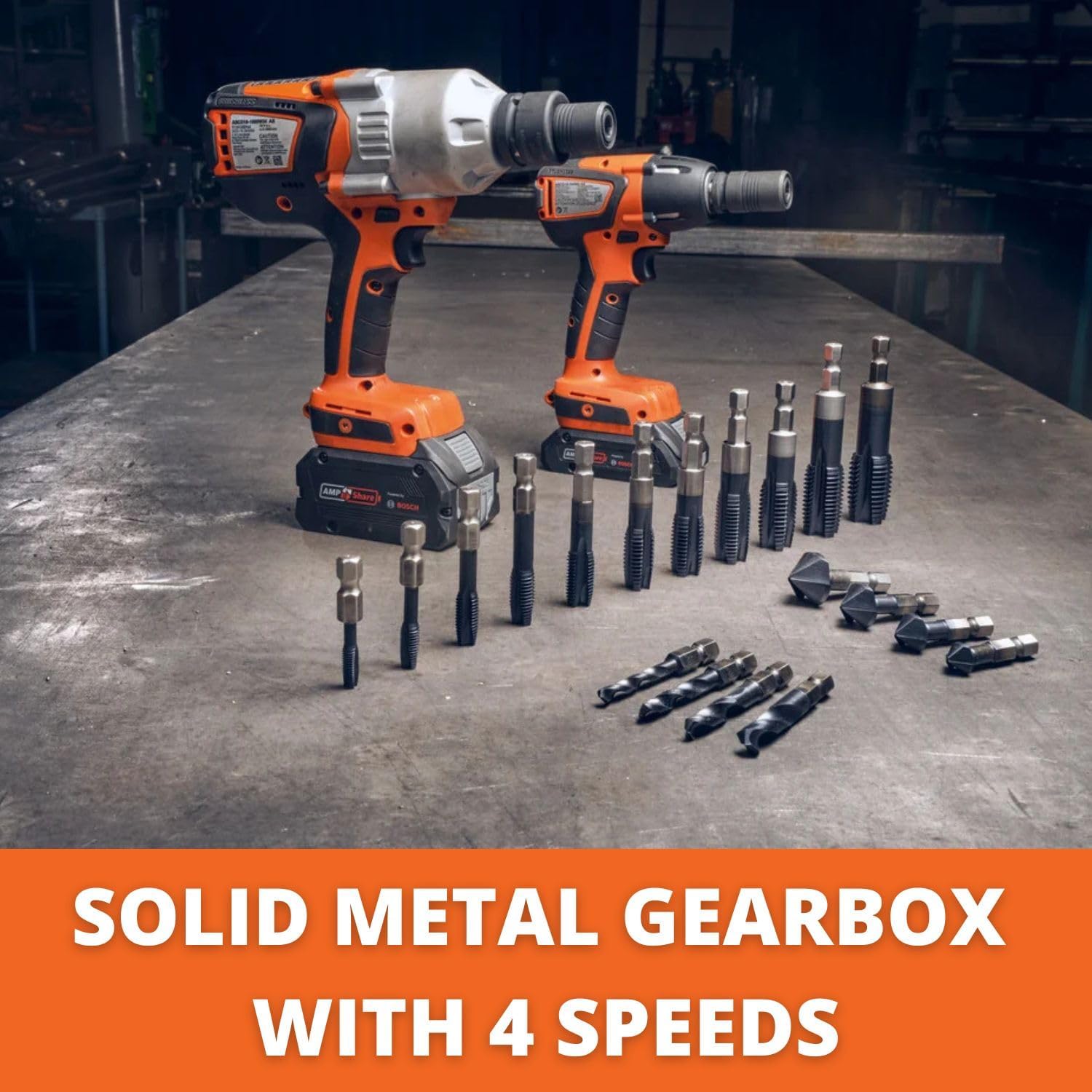 Fein 18V AS 4-speed General Construction Cordless Drill/Driver - Bare Tool - Brushless FEIN PowerDrive Motor, Mechanical Torque Setting - ASCM 18 QSW AS, 71161461090