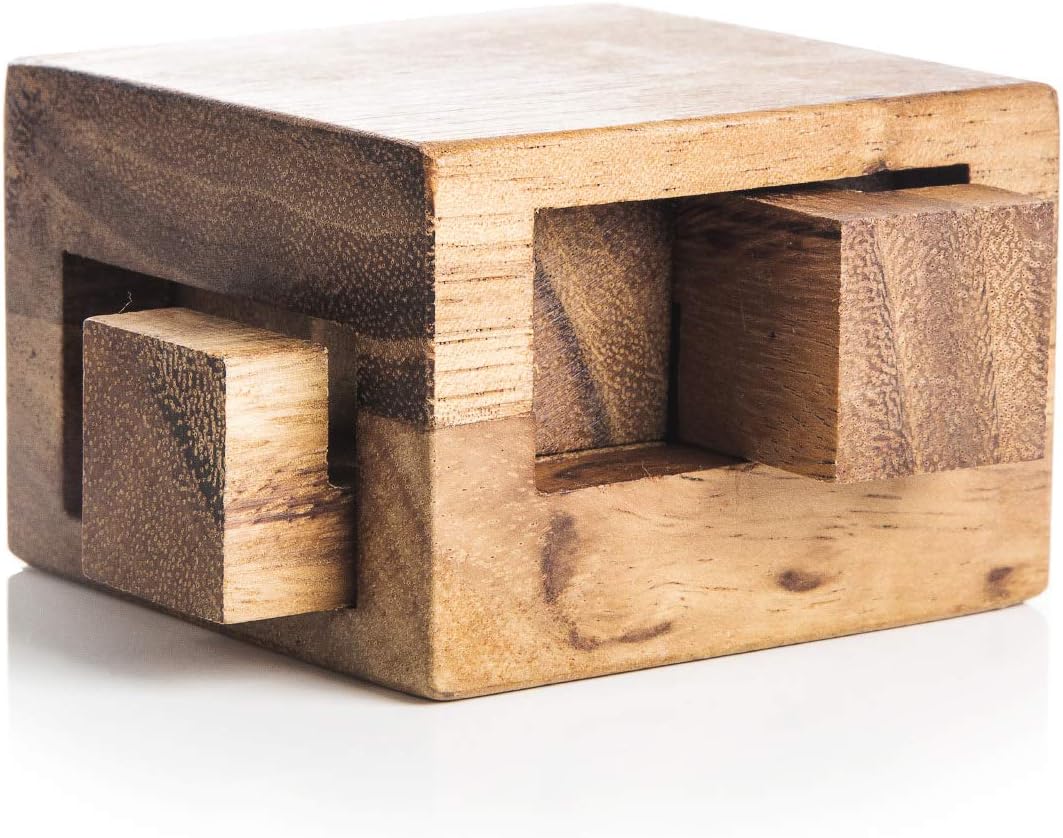 Kubiya Games | Tricky Drawer - 4 Piece Burr in a Box | A high-Level Difficult Brain Teaser Puzzle. This Mechanical Puzzle is Perfect for serious puzzlers with a lot of Extra time on Their Hands.