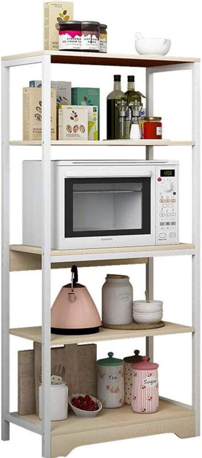 Stable Microwave Oven Rack Kitchen Supplies Multi-Functional Storage Wood Multi-Layer Stand Durable (Size : 60Cm35Cm66Cm) (60Cm35Cm101Cm) (60cm*35cm*66cm)