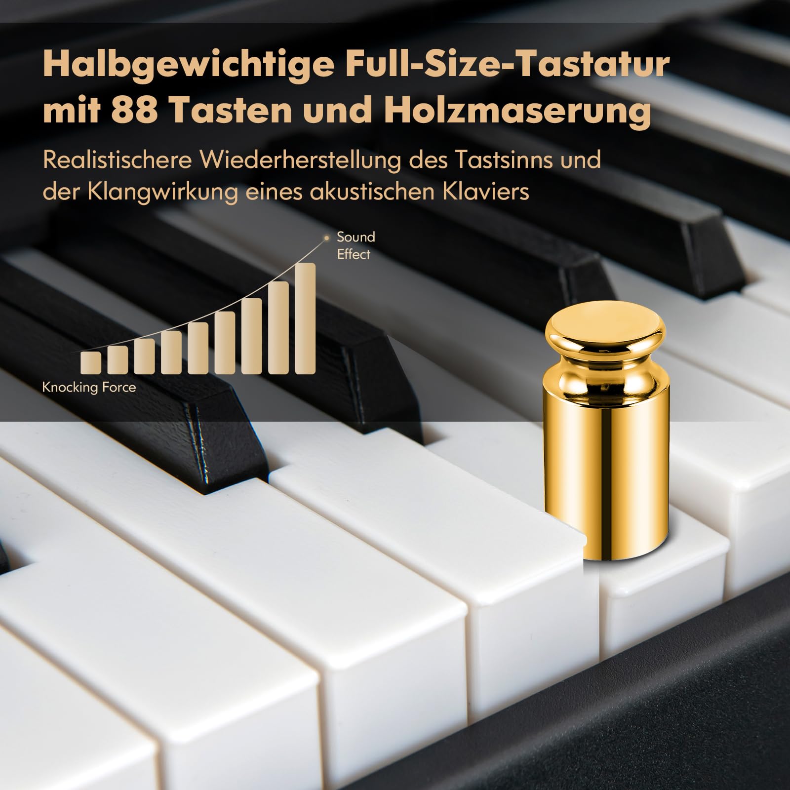 GOPLUS Pianino cyfrowe z 88 klawiszami, keyboard w pełnym rozmiarze, przenośne pianino elektryczne z torbą, pedał mocujący, funkcja dzielenia, Bluetooth i tryb nauczania, idealne dla dzieci i