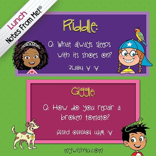 Miniatura 2 de 101 Notas de lonchera para niños, acertijos y risas, divertidas y educativas, motivacionales, pensando en ti, campamento de verano, esencial para el