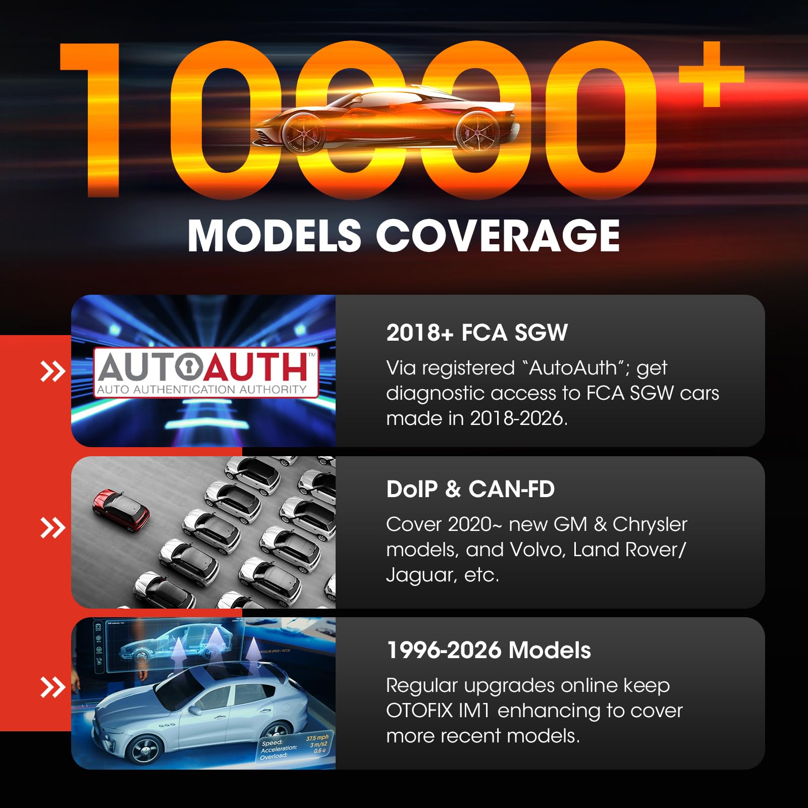 OTOFIX IM1 IMMO Programmateur clé Voiture [avec XP1], Tous Les Diagnostic Voiture du Système, Valise Diagnostic Auto avec Test Actif, 40+ Fonctions de Service, DoIP et CANFD, mises à Jour de 2 Ans