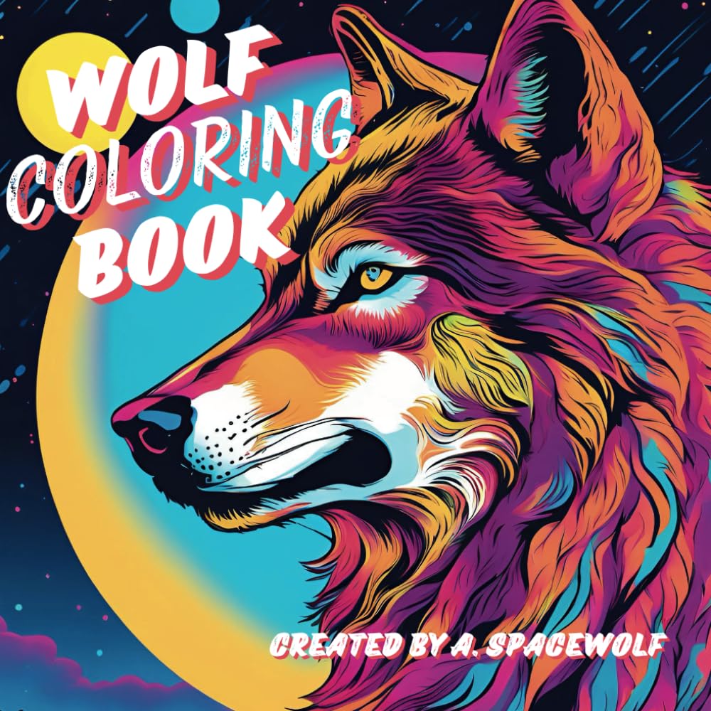 Wolf Coloring Book: enchanting collection of 50 wolf images