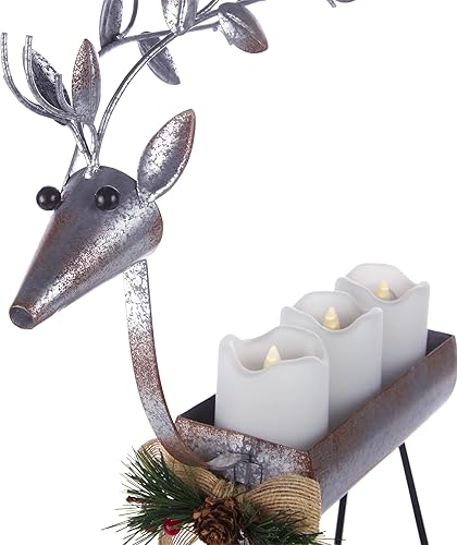 Miniatura 9 de Alpine LJJ1550HH-TM - Vela decorativa de metal, color negro