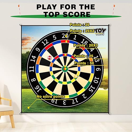 Miniatura 4 de TOY Life Chipping - Alfombrilla de juego de dardos de golf para interiores y exteriores, para adultos, familia, niños, equipo de juego al aire