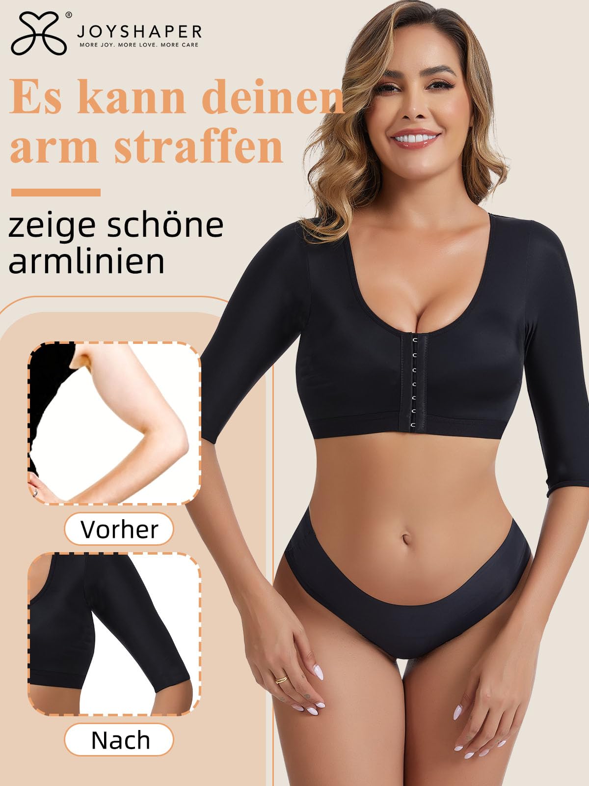 Joyshaper Haut Sculptants Femme Top Minceur Manches Hauts Soutien Compression Correcteur de Posture Support