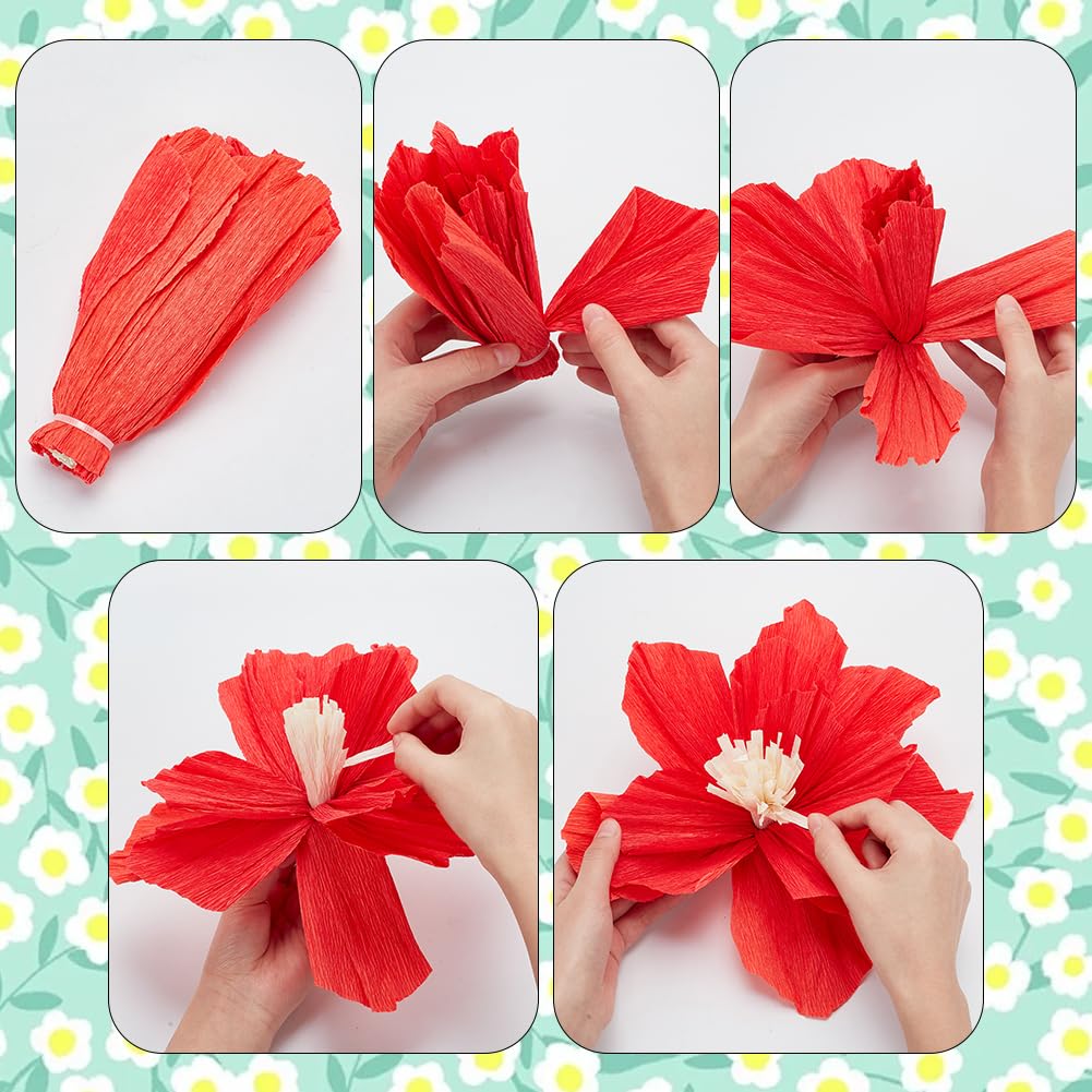 DIYEAH 12 Rouleaux Papier Crépon Pour Décoration Halloween - Couleurs Festives Et Artisanat