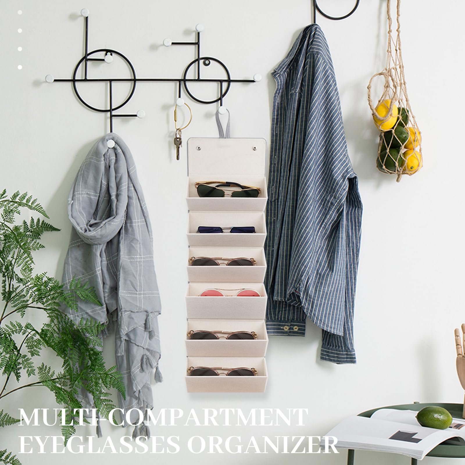 Étui à Lunettes De Voyage Places Cuir Synthétique Pliable