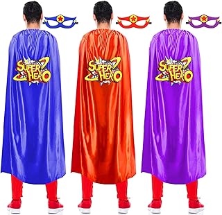 iROLEWIN Superhero-Capes and Masks for Adults Group Superhero-Costumes as Women Men Christmas Gifts Birthday