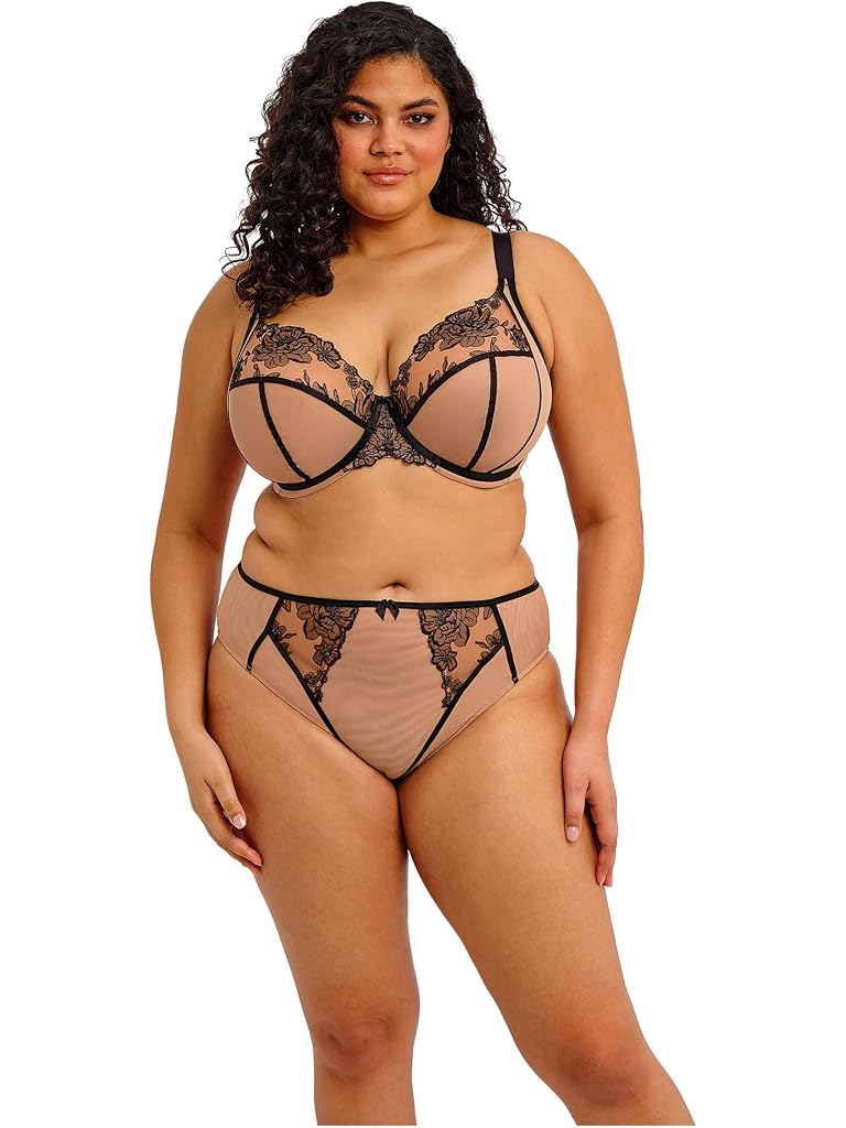 Pink elomi Teagan Underwire Plunge Bra