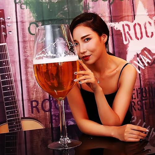 Miniatura 8 de YUANXIN Copa de vino gigante más grande del mundo, copas enormes creativas de gran tamaño, copas de champán extra grandes, taza de cerveza, copas de