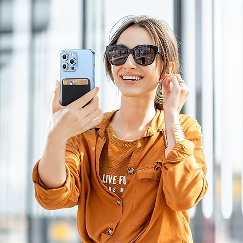 Miniatura 6 de SHANSHUI Cartera para Magsafe, cartera magnética elástica para teléfono compatible con iPhone 1615141312 MiniPlusProPro Max