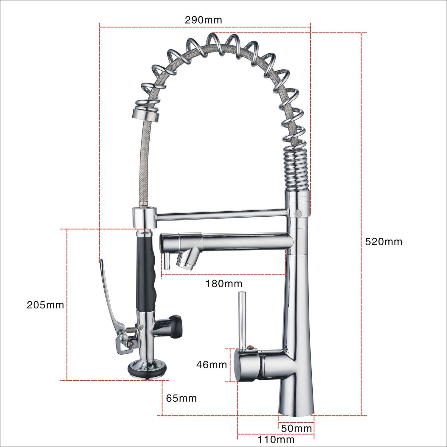 Tор Rаtеd Kitchen Faucet Commercial Pull Down Sink Mixer Single Handle Dual Function Swivel Spout Luxury Chrome Finish Leekayer 70% оƒƒ Evеrуthіng Kitchen Faucet Commercial Pull Down Sink Mixer Single Handle Dual Function Swivel Spout Luxury Chrome Finish Leekayer