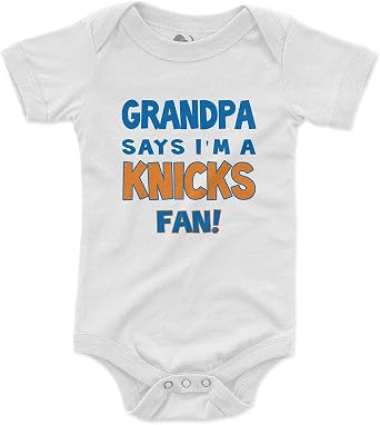 NanyCrafts Babys Grandpa Says Im a Knicks Fan Bodysuit