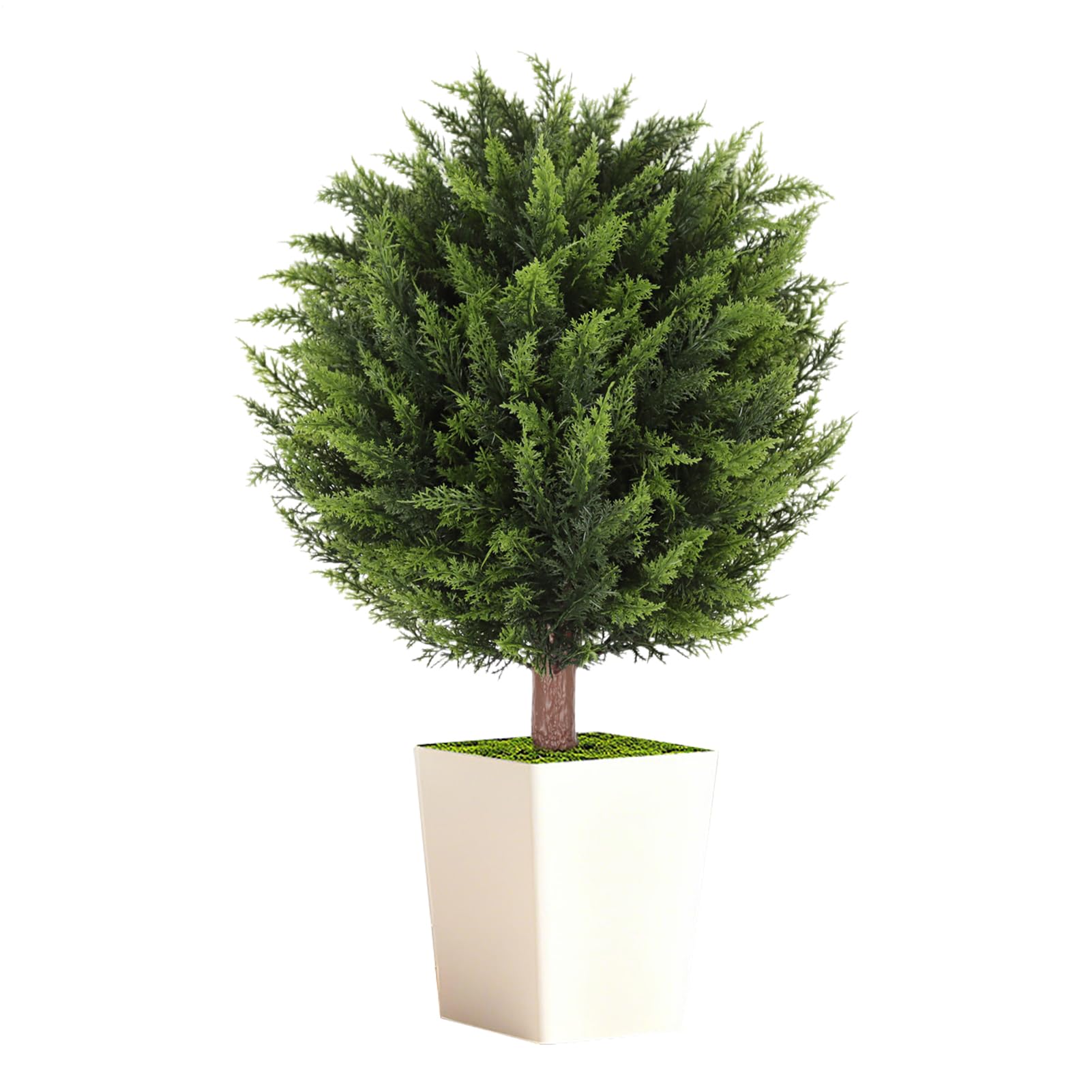 Aiguilles de pin réalistes en pot, plante artificielle d'intérieur durable sans entretien