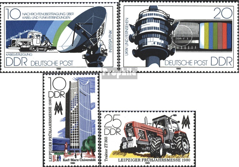 DDR (RDA) 2593-2594 (completa Edición) Nuevo 1981 Feria De Primavera