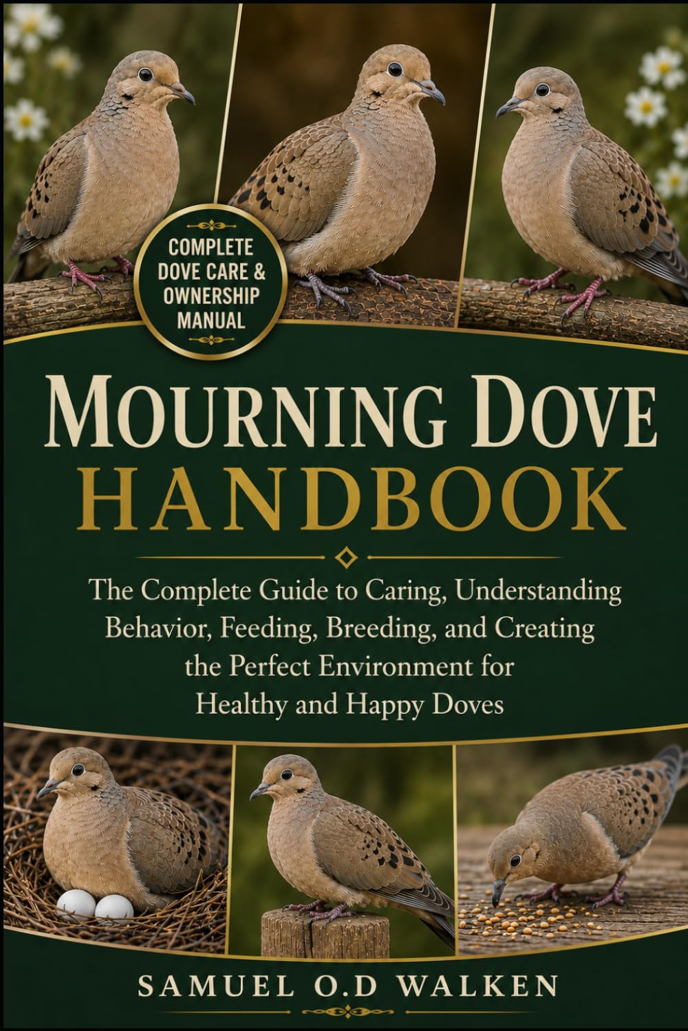 MOURNING DOVE HANDBOOK: The Complete Guide to Caring, Understanding Behavior, Feeding, Breeding, and Creating the Perfect Environment for Healthy and Happy Doves