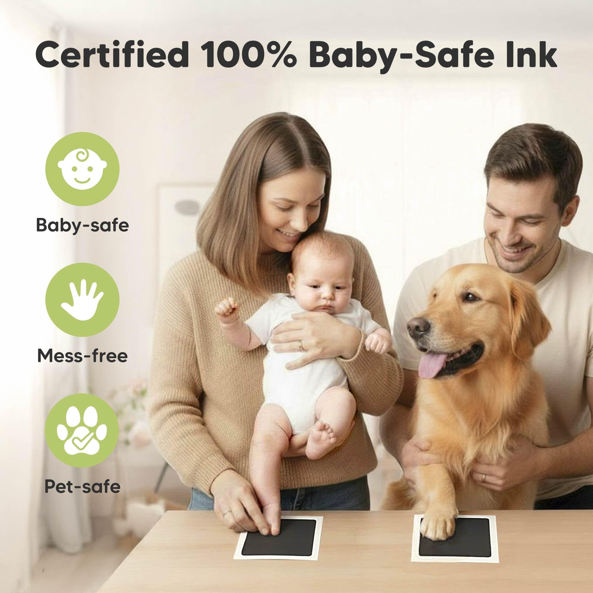 Amazon.com : 1pk Inkless Baby Hand and Footprint Kit, Mess Free