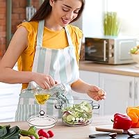 Vista 2 de DOITOOL Olla de cocina de vidrio borosilicato con tapa, 1.4 cuartos de galón, resistente al calor, olla para sopa, fideos instantáneos, alimentos