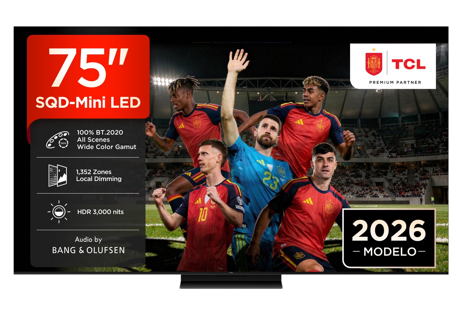 TCL 75C7L TV dimensions and stand installation