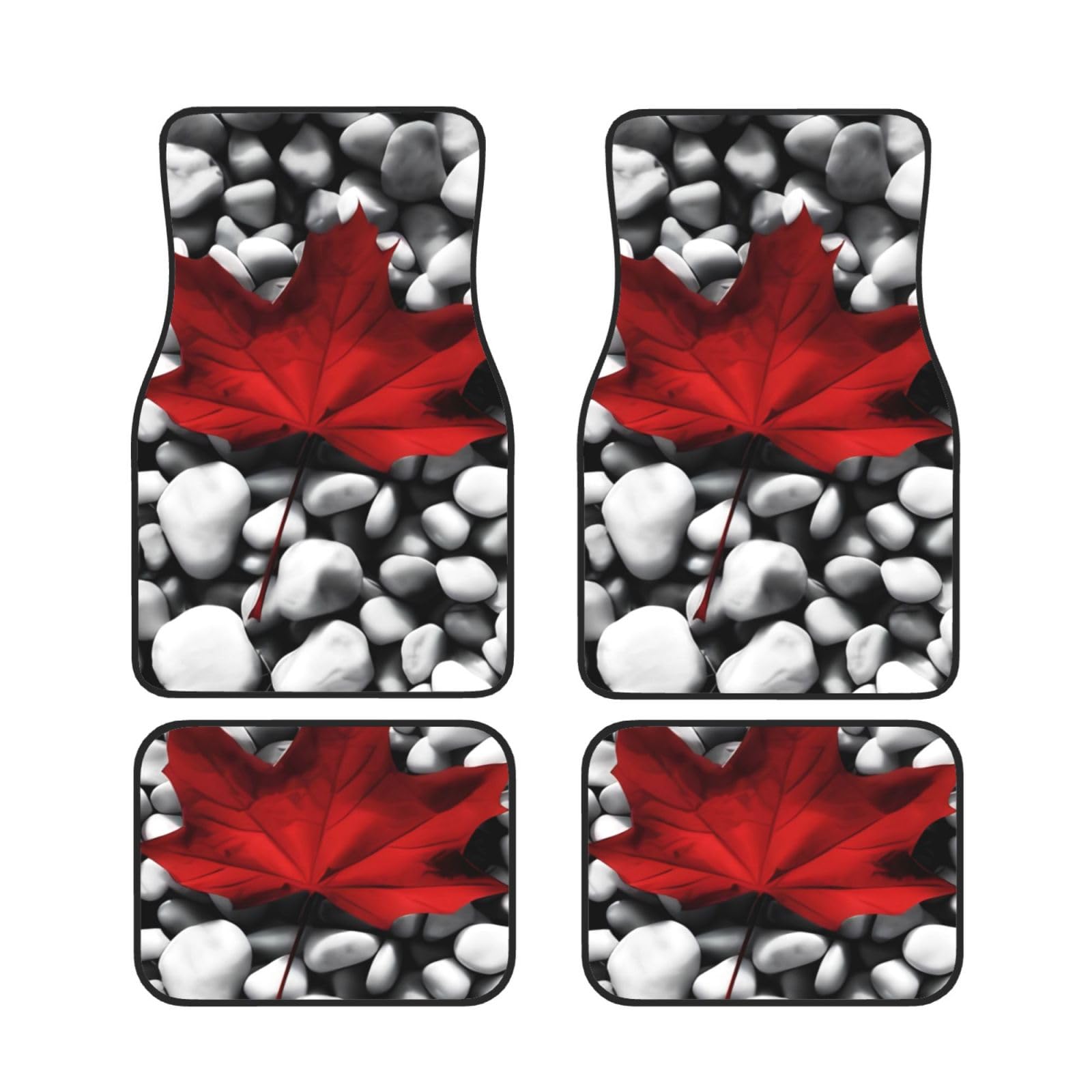 Tapis de sol de voiture en caoutchouc résistant motif Canada durable - 7