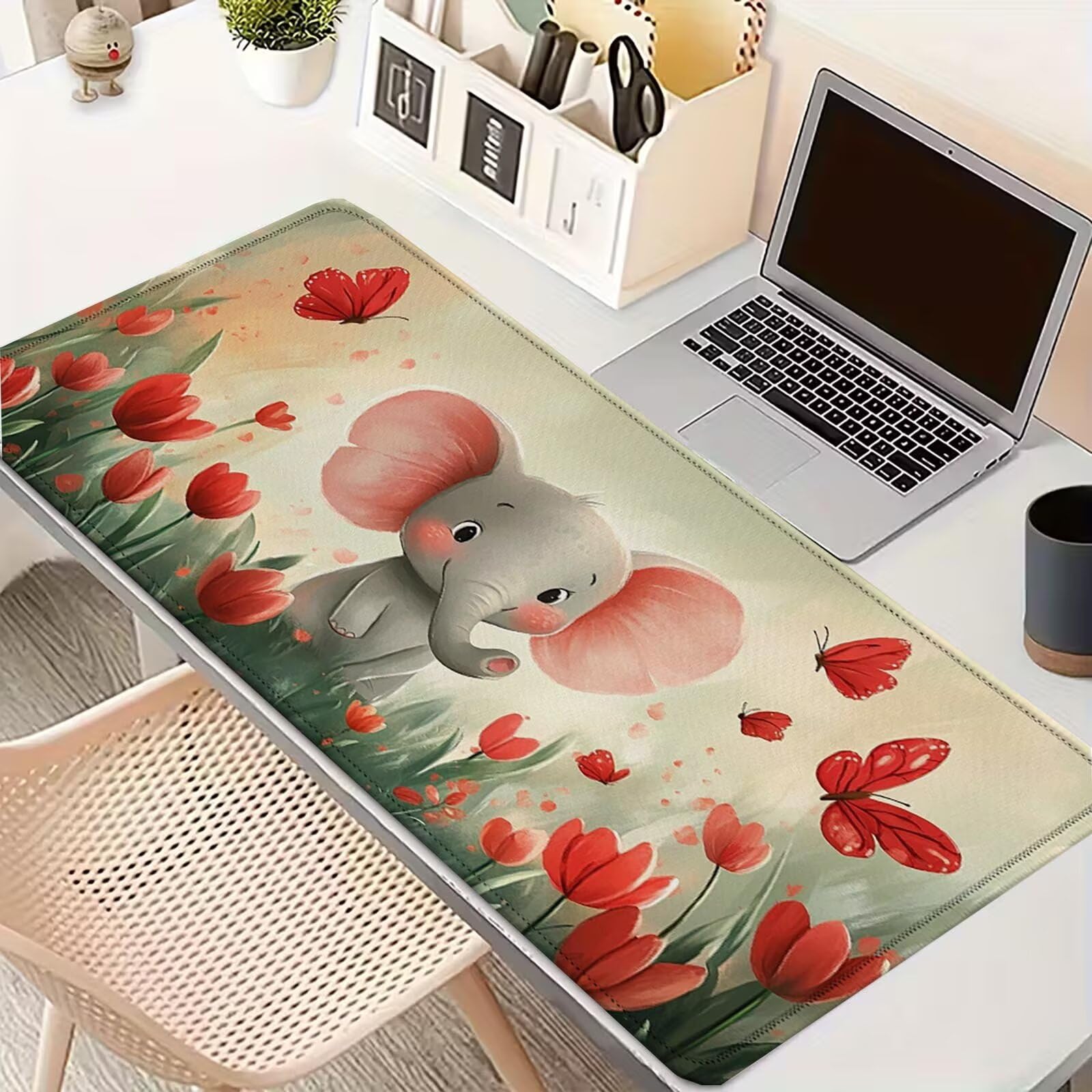 Tappetino Mouse 900x450mm | Superficie Ultra-Liscia, Farfalla 0-z334