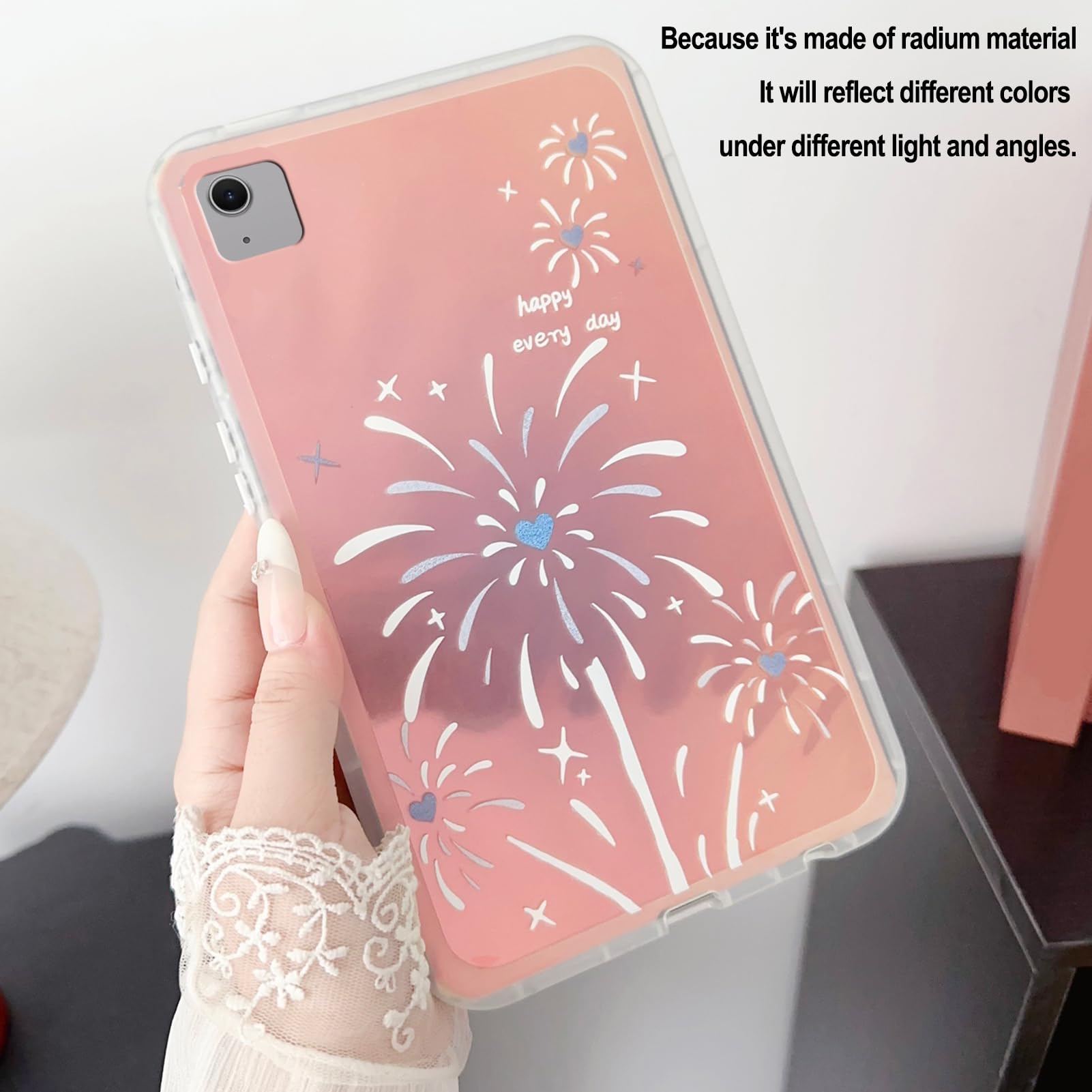 Custodia Trasparente Con Stampa Farfalla Cane Per IPad Air 13" M2 (2024) - Cover Morbida In TPU Antiurto, Sottile E Leggera, Compatibile Con Modelli A2898/A2899/A2900