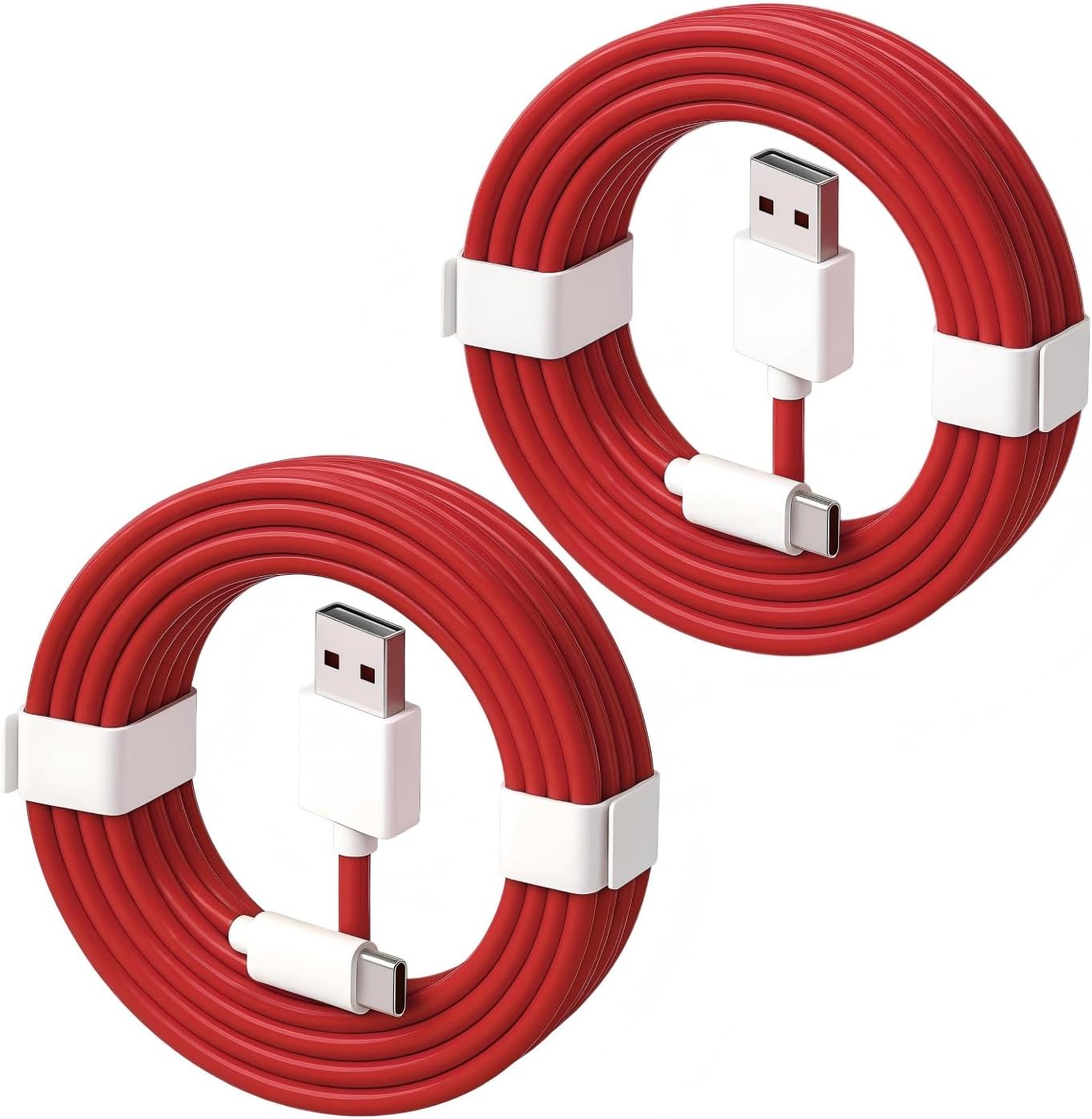2 PCS 65W USB C Charging Cable for OnePlus Charger, 2M USB C Fast Charging Cable Warp Charge Compatible with OnePlus 11/10 Pro/Nord 2T/8/7 Pro/7T/6T/6/5T/5/3T (2M)