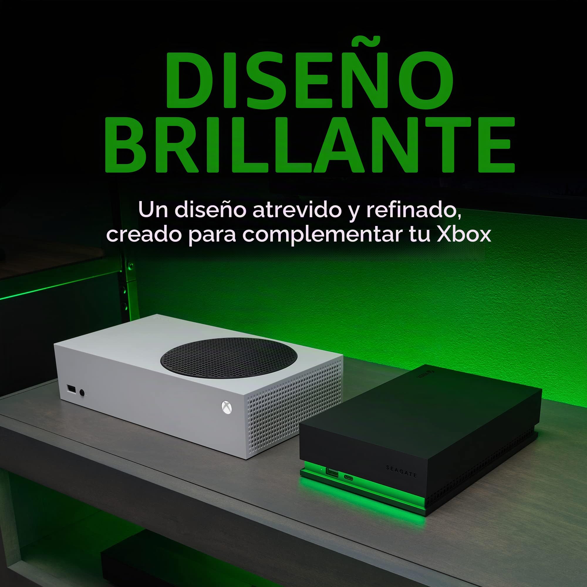 Seagate Game Drive Hub, 8TB, External Hard Drive Desktop, USB 3.2 Gen 1, Dual USB-C and USB-A ports,